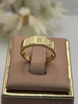 Anel Chevalier ABC Infantil Banhado a Ouro Anel Chevalier ABC Infantil Banhado a Ouro