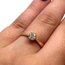 Anel Chuveiro 7 Diamantes Brancos Ouro amarelo 18K 24322 K500