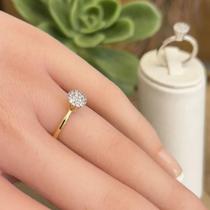 Anel Chuveiro Cravejado : Referência 01.1431 DOURADO