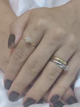 Anel chuveiro redondo 1.09 ouro 18k Anel chuveiro redondo 1.09 ouro 18k