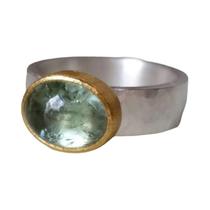 Anel Circular Bicolor Feminino Para Presentes De Noivado E Aniversário, Acessórios Populares