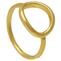 Anel Circulo Softjoias Folheado em Ouro 18k