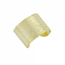 Anel Com A Oração De N. Sra. Aparecida PRI Style Folheado A Ouro 18K Antialérgico Ajustável