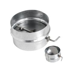 Anel Com Borboleta Registro Para Chaminé Regulador Fumaça Fogão A Lenha Galvanizado 110mm - 4884 Hedlund