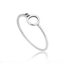 Anel com círculo vazado e 1 ponto de luz