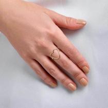 Anel com coração folheado a ouro Cód. 512981 Anel com coração folheado a ouro Cód. 512981