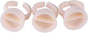 Anel Com Divisão Silicone Salmão 100Un Micropigmentação Extensão De Cílios