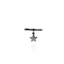 Anel com estrela lisa pendurada - aro 18 Anel com estrela lisa pendurada - aro 18