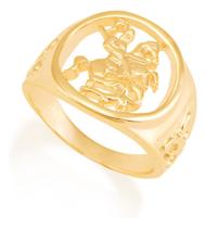 Anel Com Imagem De São Jorge Vazada E 511145 Anel Com Imagem De São Jorge Vazada E 511145