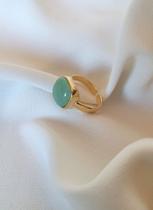 Anel com Pedra Quartzo Verde