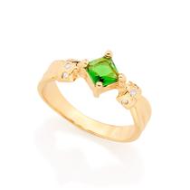 Anel com zircônias VERDE 512152 Rommanel Anel com zircônias VERDE 512152 Rommanel