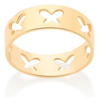 Anel Composto Por Borboletas Vazadas. 513036