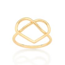 Anel coração com infinito 513061 Rommanel Anel coração com infinito 513061 Rommanel