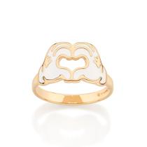 Anel coração com mãos mickey banhado BRANCO 513472 Rommanel Anel coração com mãos mickey banhado BRANCO 513472 Rommanel