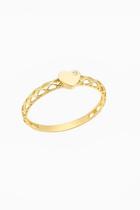 Anel Coração Recortes Vazados 18k - 1.16 Anel Coração Recortes Vazados 18k - 1.16