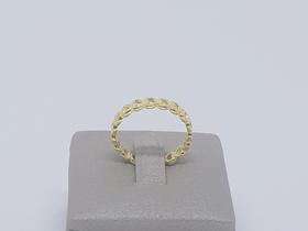 Anel coração vazado banhado a Ouro