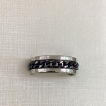 Anel Corrente Grummet Móvel Preta em Aço