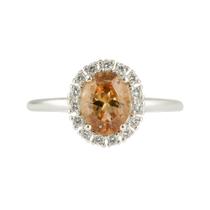 Anel Cravejado com Zircônia Oval em Prata 925 Anel Cravejado com Zircônia Oval em Prata 925