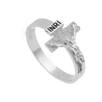 Anel Crucifixo Com Cristo Masculino Prata 925 Kl Modelo 04 Anel Crucifixo Com Cristo Masculino Prata 925 Kl Modelo 04