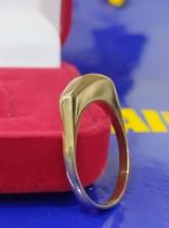Anel Curvo Ouro 18 Kilates Peso 2.50 Gramas Fechado Dentro