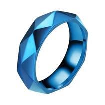 Anel De Aço Inoxidável Azul Em Forma De Losango Unissex, Acessórios De Joias De Anime Game Arknights Anel De Aço Inoxidável Azul Em Forma De Losango Unissex, Acessórios De Joias De Anime Game Arknights