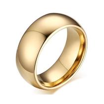 Anel de Aço Inoxidável Dourado Anel de Aço Inoxidável Dourado