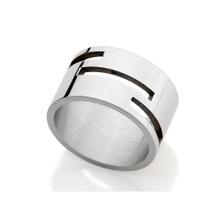 Anel de aço inoxidável masculino rommanel vazado retangular 210098 Anel de aço inoxidável masculino rommanel vazado retangular 210098