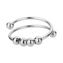 Anel De Ansiedade Em Aço Inoxidável Com Contas Para Mulheres E Homens, Antiestresse, Fidget Spinner, Anel De Ansiedade Em Aço Inoxidável Com Contas Para Mulheres E Homens, Antiestresse, Fidget Spinner,