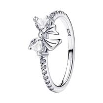 Anel De Casal Em Prata Esterlina 925 Com Coração, Sol, Lua E Pérola Zircon, Joia Brilhante Para