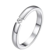 Anel de Casamento Fino de Aço Inoxidável 3mm - VNOX - Unissex