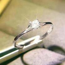 Anel De Casamento Minimalista Feminino Com Zircônia Cúbica De 4MM, Elegante E Simples, Joia De Anel De Casamento Minimalista Feminino Com Zircônia Cúbica De 4MM, Elegante E Simples, Joia De