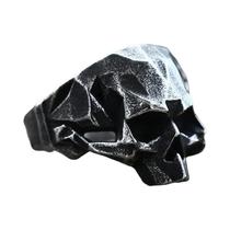 Anel de Caveira Masculino em Aço Inoxidável 316L - Estilo Motociclista Hip Hop Anel de Caveira Masculino em Aço Inoxidável 316L - Estilo Motociclista Hip Hop