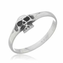 Anel De Caveira Prata 925 Kl Exclusivo 19 Anel De Caveira Prata 925 Kl Exclusivo 19
