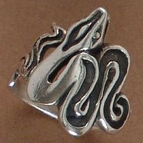 Anel de Cobra Em Prata - 9310