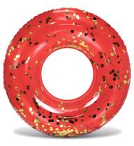 Anel de confete vermelho inflável CoTa Global de 91 cm para piscina