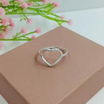 Anel de Coração Feminino Prata 925 Anel Delicado, Anel Minimalista e Romântico Anel Coração Prata 925 201548 Anel de Coração Feminino Prata 925 Anel Delicado, Anel Minimalista e Romântico Anel Coração Prata 925 201548