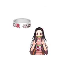 Anel De Cosplay Demon Slayer Kimetsu No Yaiba, Anel Ajustável De Metal Esmaltado Aberto Para Homens