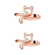 Anel De Crochê Ajustável Para Tricô 2 Peças, Guia De Fio, Suporte Para Dedo, Dedal, Ferramentas De