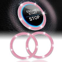 Anel de decoração Car Engine Start Stop LivTee Crystal x2