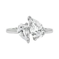 Anel De Dedo Feminino Em Prata Esterlina 925 Com Zircônia Cúbica Transparente Em Formato De Pêra Anel De Dedo Feminino Em Prata Esterlina 925 Com Zircônia Cúbica Transparente Em Formato De Pêra