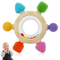 Anel de dentição para bebê VTECHOLOGY, silicone, livre de BPA, brinquedo Anel de dentição para bebê VTECHOLOGY, silicone, livre de BPA, brinquedo