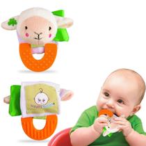 Anel de dentição Wristy Buddy Cute Soft Lamb Animal para bebês Anel de dentição Wristy Buddy Cute Soft Lamb Animal para bebês