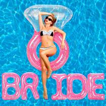 Anel de diamante grande Pool Floats Sumind de 156 x 110 cm e carta de noiva Anel de diamante grande Pool Floats Sumind de 156 x 110 cm e carta de noiva