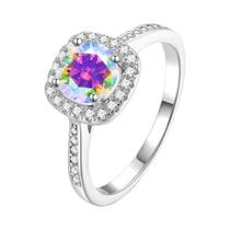 Anel De Diamante Moissanite Colorido De 1 Quilate Para Mulheres Em Prata Esterlina 925 Joia Clássica Anel De Diamante Moissanite Colorido De 1 Quilate Para Mulheres Em Prata Esterlina 925 Joia Clássica