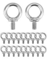 Anel de elevação de ombro Eye Bolt QWORK M10 x 18 mm, pacote com 20