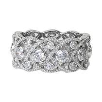 Anel De Eternidade De Luxo Feminino Com Zircônia Cúbica Design Fashion Aliança De Casamento Joia De Anel De Eternidade De Luxo Feminino Com Zircônia Cúbica Design Fashion Aliança De Casamento Joia De