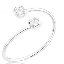 Anel De Falange Em Prata 925 Liso Com Zircônia