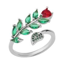 Anel De Flor De Zircônia Para Mulheres Em Aço Inoxidável Joias De Casamento Tendência 2024