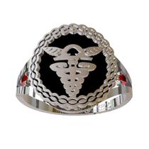 Anel De Formatura De Ciências Contábeis Em Prata 950k