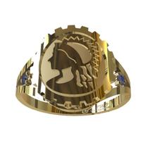 Anel De Formatura De Engenharia Civil Em Ouro 18K